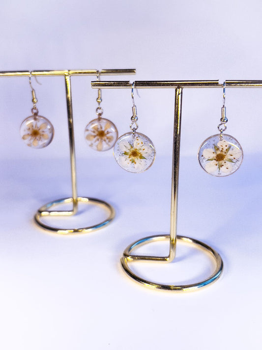 Wild Strawberry Blossom Dangles