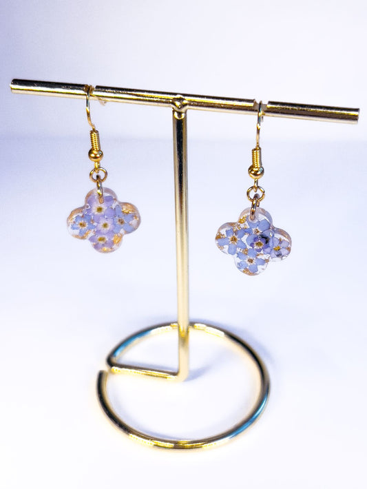 Forget-Me-Not Clover Dangles