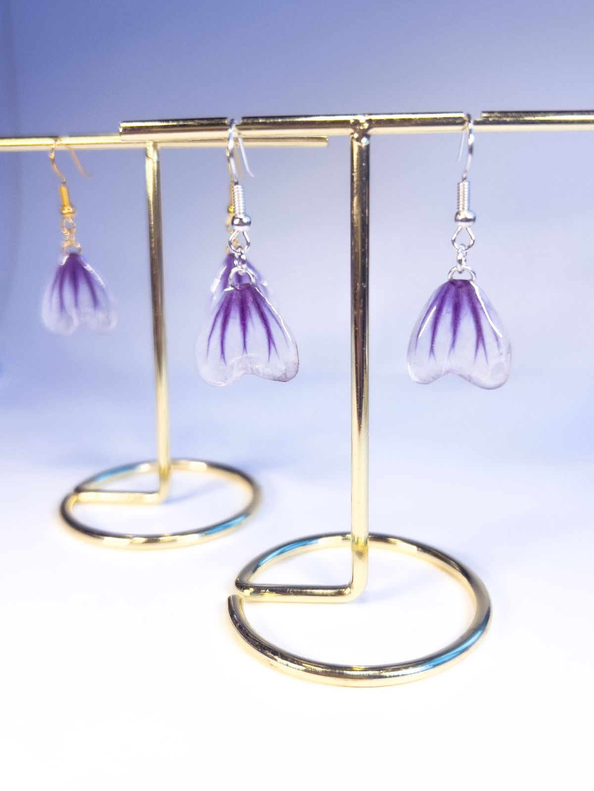 Zebrina Mallow Petal Dangles