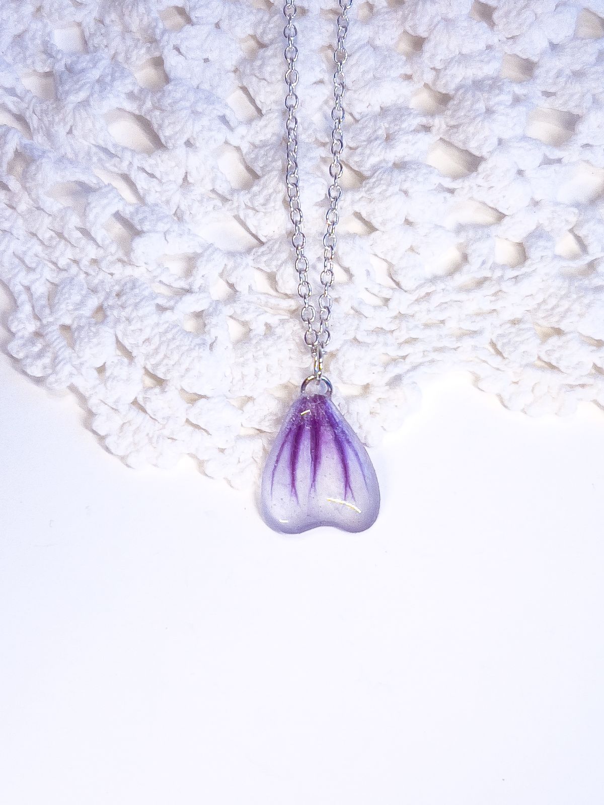 Zebrina Mallow Petal Necklace
