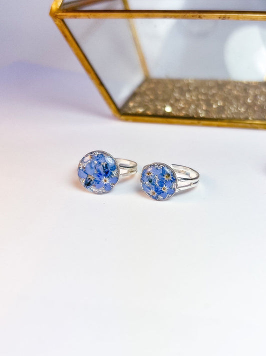 Forget-Me-Not Adjustable Ring