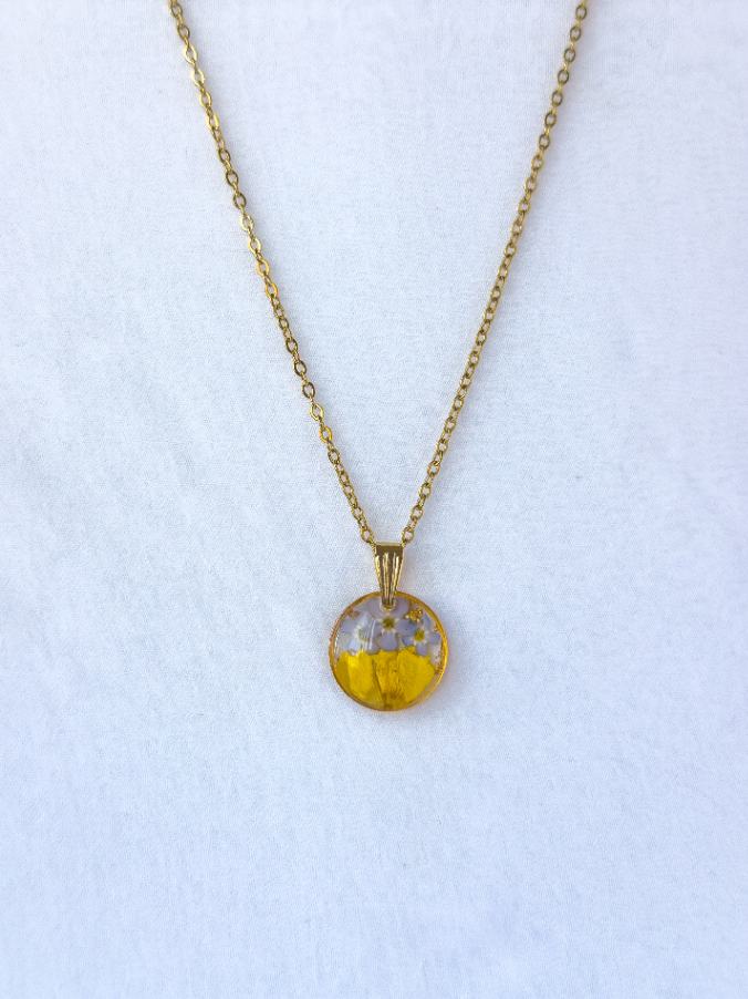 Buttercup & Forget-Me-Not Necklace