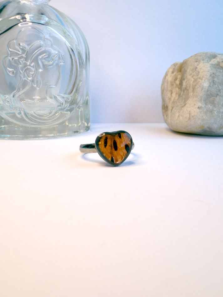 Tiger Lily Heart Ring