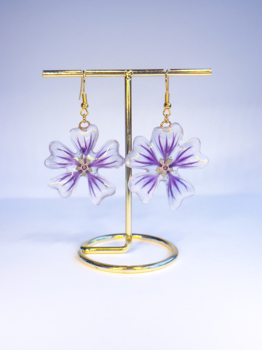 Zebrina Mallow Dangles