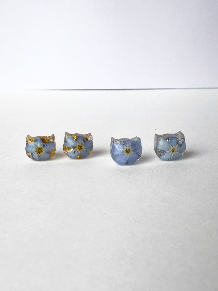 Forget-Me-Not Kitty Fundraiser - Stud Earrings