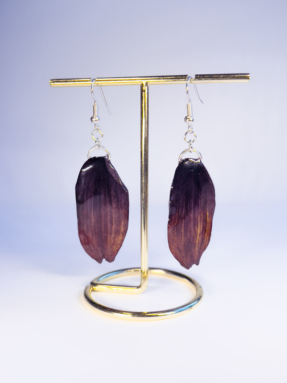 black eyed susan dangle earrings large