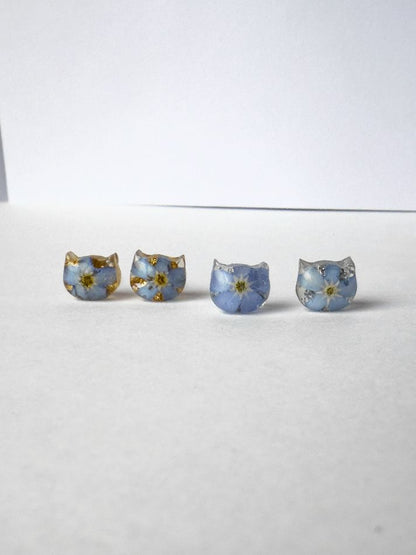 Forget-Me-Not Kitty Fundraiser - Stud Earrings