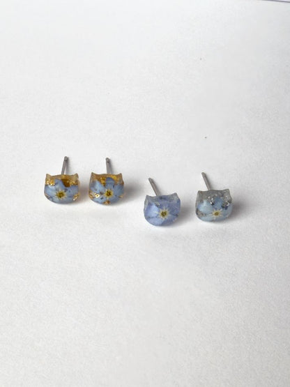 Forget-Me-Not Kitty Fundraiser - Stud Earrings