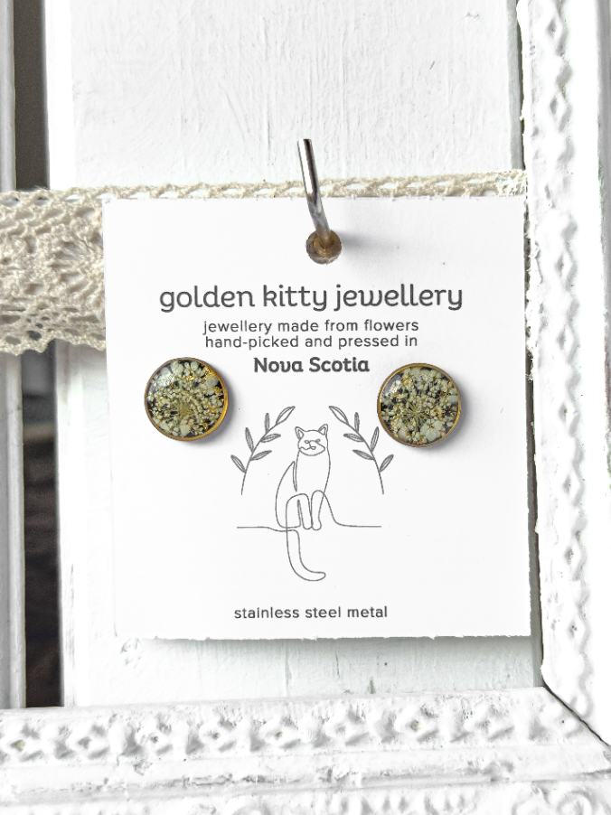 Queen Anne's Lace Studs