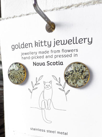 Queen Anne's Lace Studs