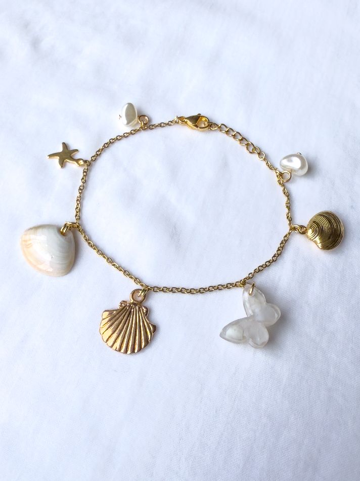 Mother of Pearl Charm Bracelet