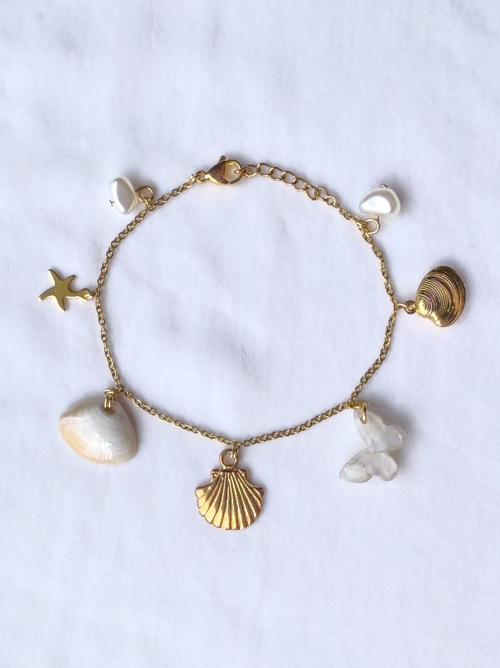 Mother of Pearl Charm Bracelet