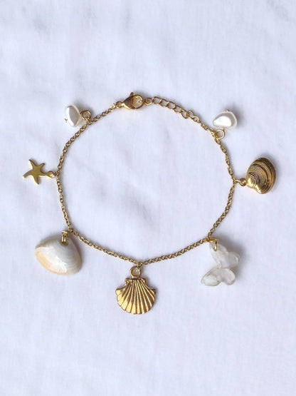 Mother of Pearl Charm Bracelet