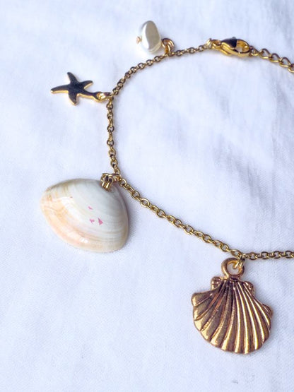 Mother of Pearl Charm Bracelet