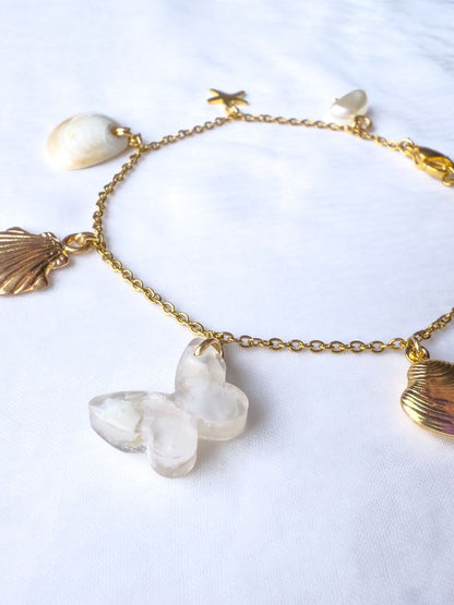 Mother of Pearl Charm Bracelet