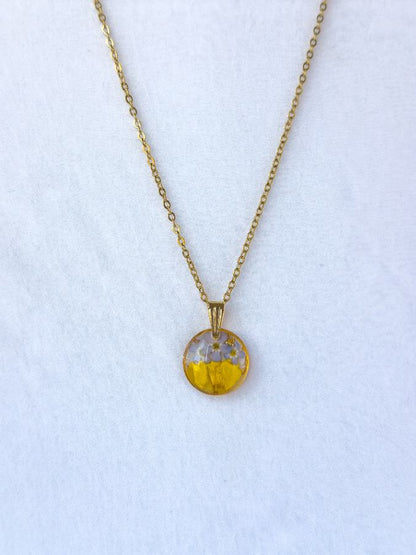 Buttercup & Forget-Me-Not Necklace