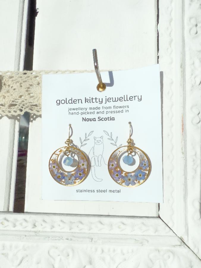 Forget-Me-Not Bead Dangles