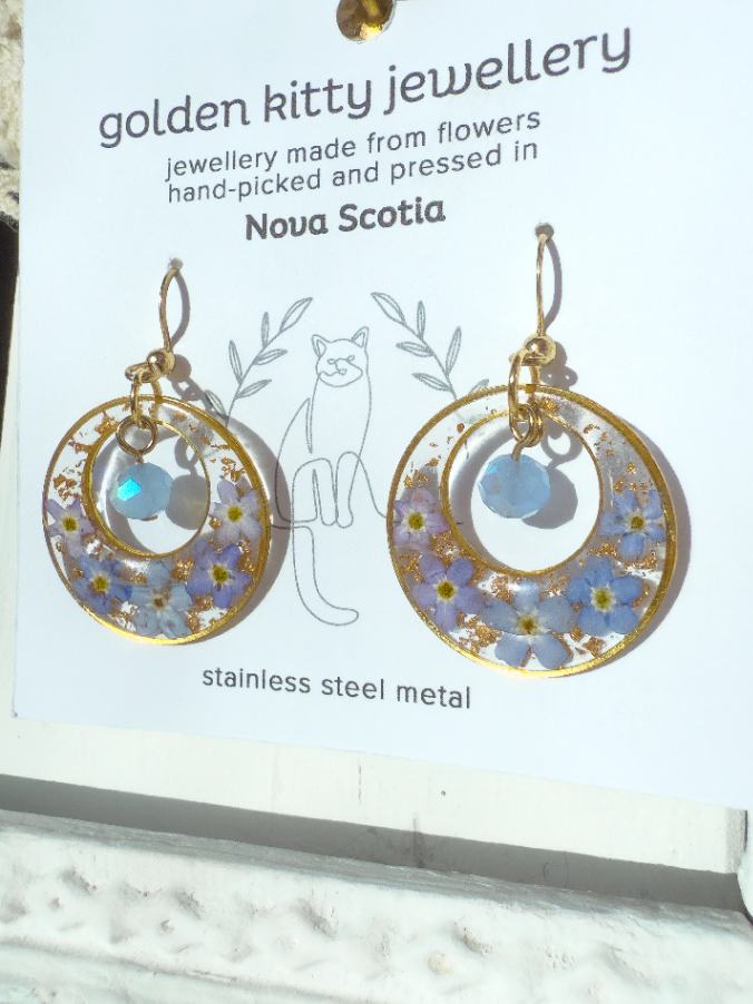 Forget-Me-Not Bead Dangles