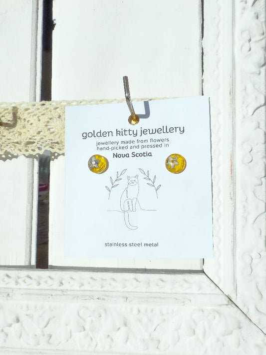Buttercup & Forget-Me-Not Stud Earrings