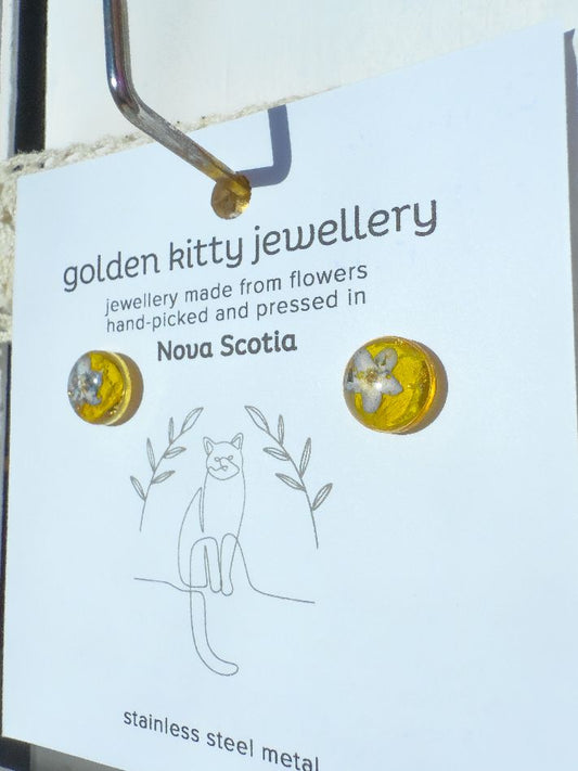 Buttercup & Forget-Me-Not Stud Earrings