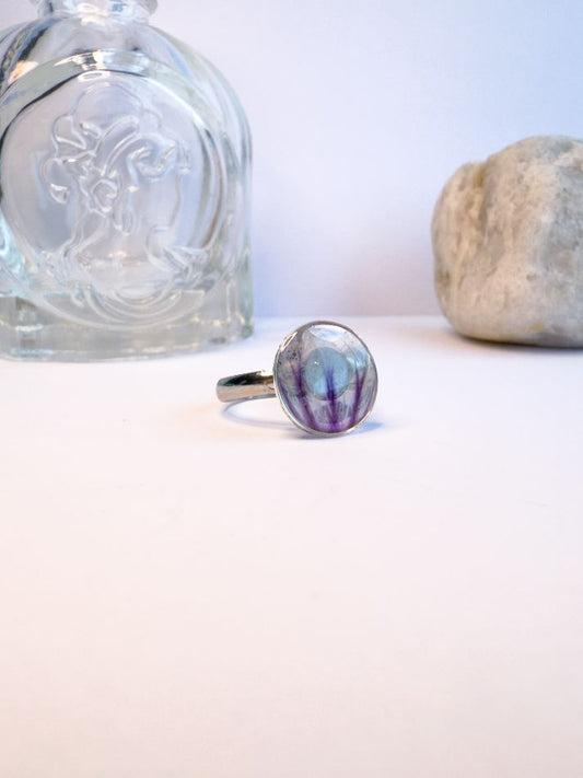Zebrina Mallow Adjustable Ring