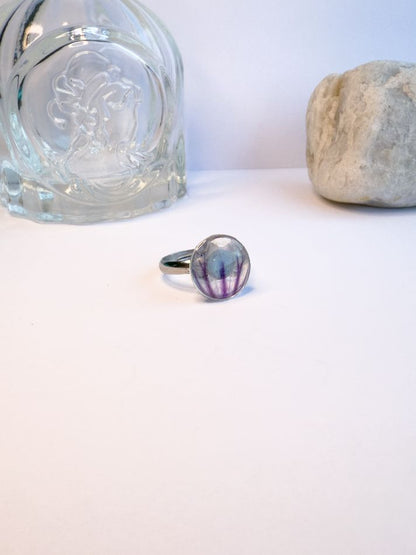 Zebrina Mallow Adjustable Ring