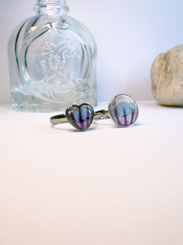 Zebrina Mallow Heart Ring