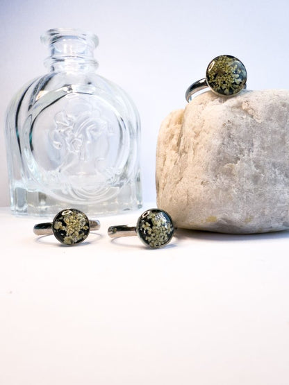 Queen Anne’s Lace Adjustable Ring