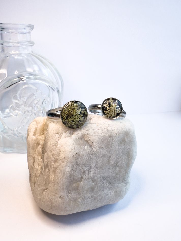 Queen Anne’s Lace Adjustable Ring
