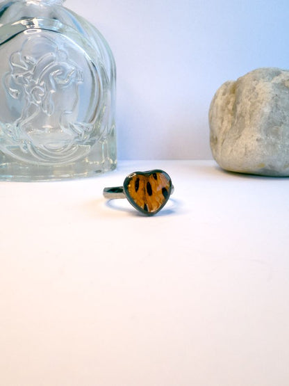 Tiger Lily Heart Ring