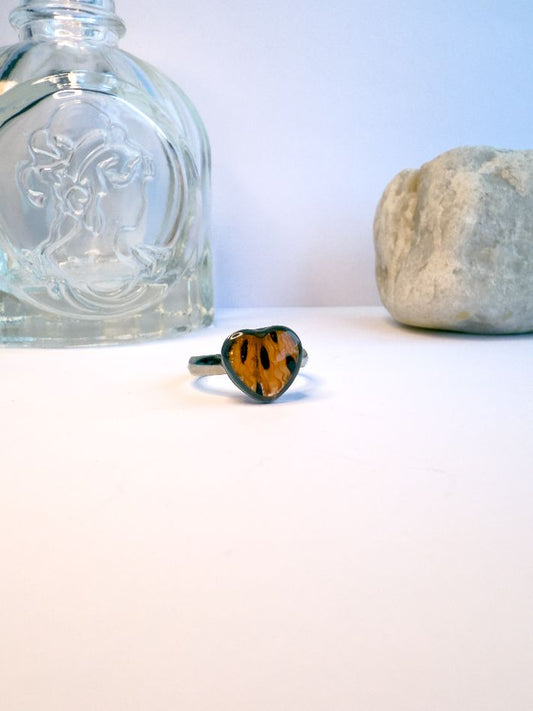 Tiger Lily Heart Ring