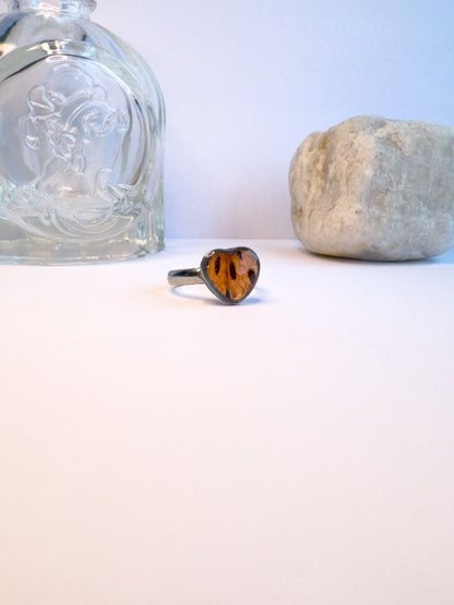 Tiger Lily Heart Ring