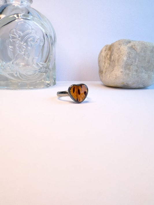 Tiger Lily Heart Ring