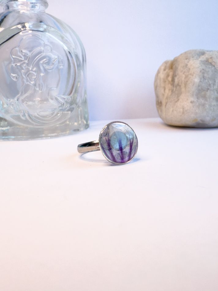 Zebrina Mallow Adjustable Ring